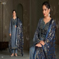 Ibiza Royal Wholesale Pure Morroco Silk With Velvet Winter Salwar Suits