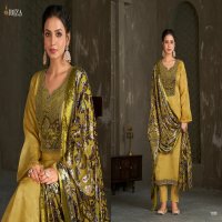 Ibiza Royal Wholesale Pure Morroco Silk With Velvet Winter Salwar Suits