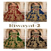 Senhora Riwayat Vol-2 3075 Colour Wholesale Velvet Designer Lehengas Choli