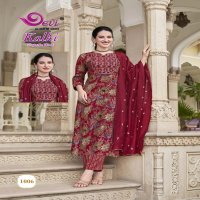 Devi Kalki Vol-1 Wholesale Embroidered Top  With Pant And Dupatta