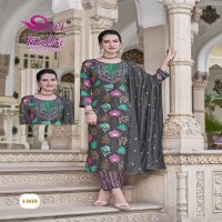 Devi Kalki Vol-1 Wholesale Embroidered Top  With Pant And Dupatta