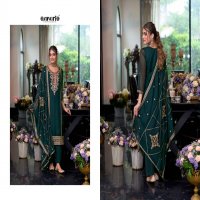 moon by zaveri embroidery work organza readymade trendy suits