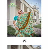 sanskar tex prints malaika embroidery work georgette saree