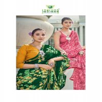 sanskar tex prints malaika embroidery work georgette saree
