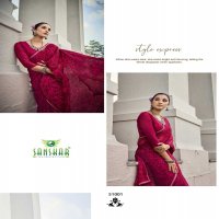 sanskar tex prints malaika embroidery work georgette saree
