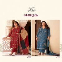 shikha by t And m beautiful unique print muslin silk suits collection