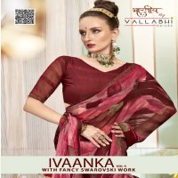 Vallabhi Ivaanka Vol-5 Wholesale Georgette Fabrics Abstract Print Sarees