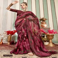 Vallabhi Ivaanka Vol-5 Wholesale Georgette Fabrics Abstract Print Sarees