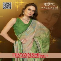 Vallabhi Divyanshi Vol-10 Wholesale Fancy Swarovski Work Sarees