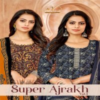 Miss World Super Ajrakh Vol-1 Wholesale Pure Cotton Printed Dress Material
