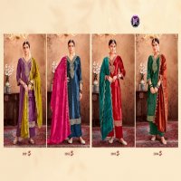 Kala Fashion Sajani Wholesale Viscose Makmali Velvet With Work Winter Salwar Suits