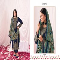 Glossy Simar Zayfa Wholesale Pure Viscose Pashmina Winter Dress Material