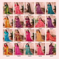 champa vol 12 by seymore print georgette fancy saree collection