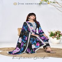 kashmiri garden by the hermitage viscose lawn print ladies suits