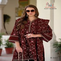 Shree Fabs R-1613 Wholesale Velvet Readymade Indian Pakistani Salwar Suits