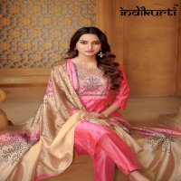 Indikurti Purvi Wholesale Moda Butti Kurti With Pant And Dupatta