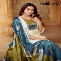 Indikurti Purvi Wholesale Moda Butti Kurti With Pant And Dupatta