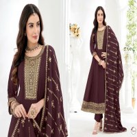 Khushi Meher Wholesale Romen Silk Top With Pant And Dupatta