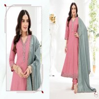 Khushi Meher Wholesale Romen Silk Top With Pant And Dupatta