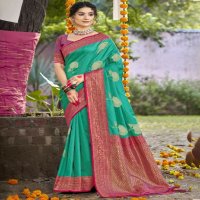bunawat antique silk wedding festival wear silk fabric saree collection