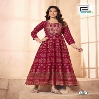 festival pro max by blue hills rayon readymade plus size anarkali gown