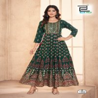 festival pro max by blue hills rayon readymade plus size anarkali gown