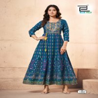 festival pro max by blue hills rayon readymade plus size anarkali gown