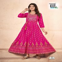 festival pro max by blue hills rayon readymade plus size anarkali gown