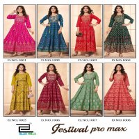 festival pro max by blue hills rayon readymade plus size anarkali gown