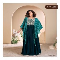 mohey by sayuri designer chinon silk readymade designer gown set