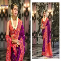 maitri by Kreshva banarasi poly viscose silk fashionable saree online