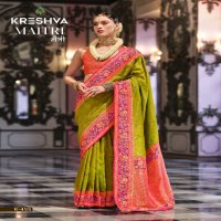 maitri by Kreshva banarasi poly viscose silk fashionable saree online