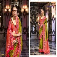 maitri by Kreshva banarasi poly viscose silk fashionable saree online