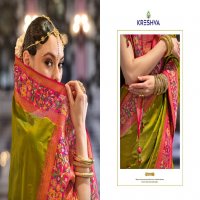 maitri by Kreshva banarasi poly viscose silk fashionable saree online