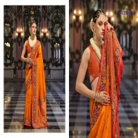 maitri by Kreshva banarasi poly viscose silk fashionable saree online