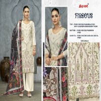 Bipson Firdous 2932 Wholesale Viscose Pashmina With Embroidery Work Winter Dress Material