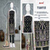 Bipson Firdous 2932 Wholesale Viscose Pashmina With Embroidery Work Winter Dress Material