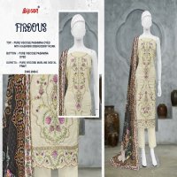 Bipson Firdous 2930 Wholesale Viscose Pashmina With Embroidery Work Winter Dress Material