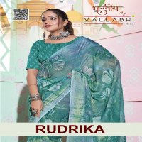 rudrika by vallabhi prints floral printed georgette saree collection