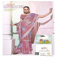 rudrika by vallabhi prints floral printed georgette saree collection