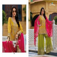 your choice rolex wedding wear heavy chinon sharara style salwar suits