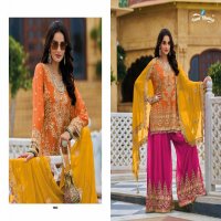 your choice rolex wedding wear heavy chinon sharara style salwar suits