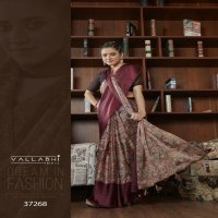 Vallabhi Anuhi Wholesale Leaf Printed With Swaroski Work Indian Sarees