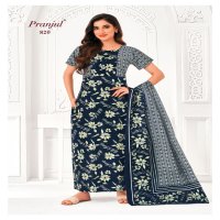 Pranjul Pratishtha Vol-8 Wholesale Long Tops Nighties With Dupatta