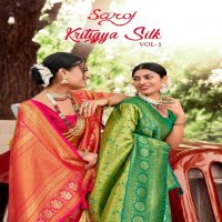 Saroj Kritigya Silk Vol-1 Wholesale Tissue Rich Pallu With Fancy Latkan Sarees