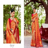 Saroj Kritigya Silk Vol-1 Wholesale Tissue Rich Pallu With Fancy Latkan Sarees