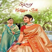 Saroj Kritigya Silk Vol-4 Wholesale Tissue Rich Pallu With Fancy Latkan Sarees