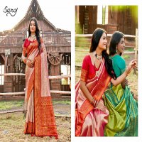 Saroj Kritigya Silk Vol-6 Wholesale Tissue Rich Pallu With Fancy Latkan Sarees