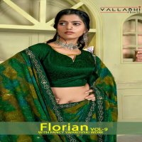 Vallabhi Florian Vol-9 Wholesale Brasso With Work Sarees