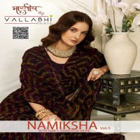 Vallabhi Namiksha Vol-5 Wholesale Georgette Fabric Indian Sarees